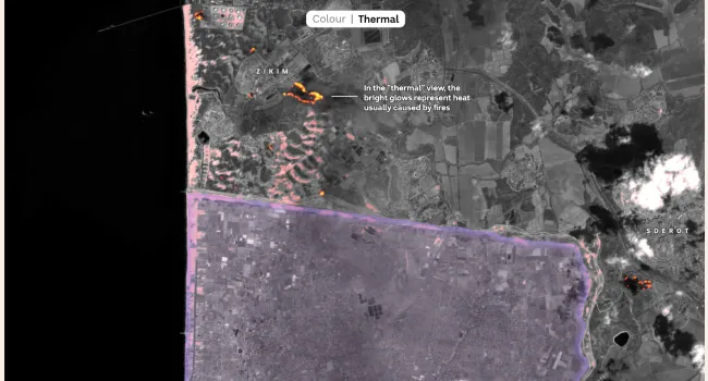 Preview of Mapping the destruction and scale of conflict in Israel and Gaza